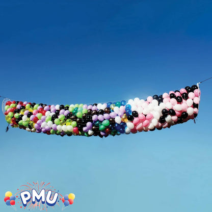 PMU Balloon Release - Reusable Balloon Netting - Balloon Drop Release for Birthday Celebration, Graduation, New Year’s Eve Party Supplies