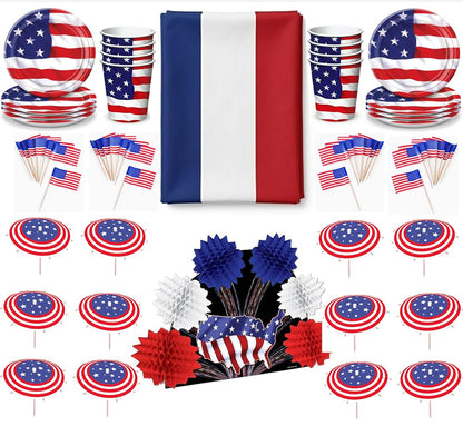 PMU 4th of July Decorations Patriotic Accessories Set