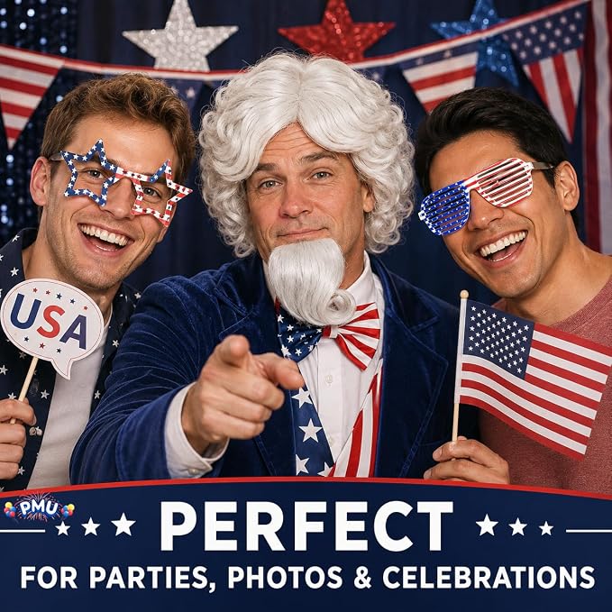Patriotic Party Costume Accessories for Men & Women