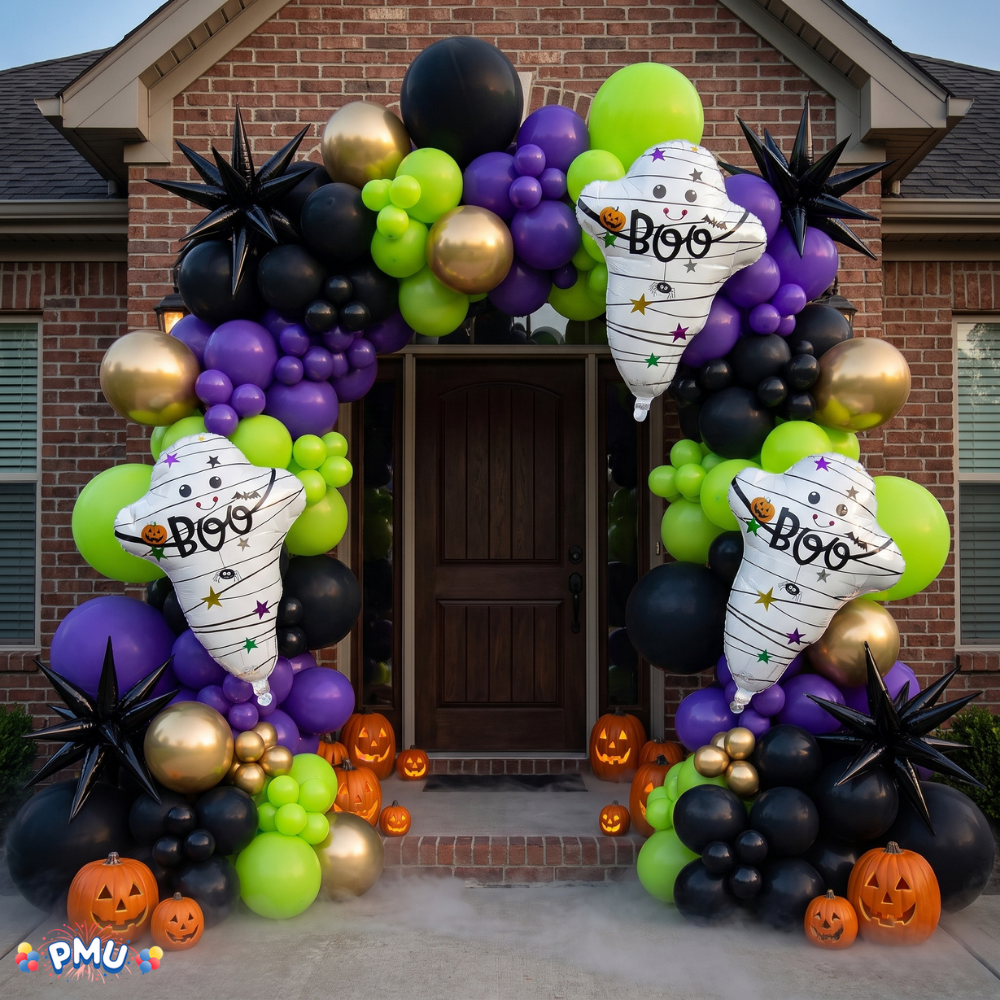 PMU Halloween Balloons Mylar-Foil