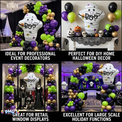 PMU Halloween Mylar Foil Balloons for Halloween Party Decorations, Haunted House, Photo Booth & Spooky Celebrations