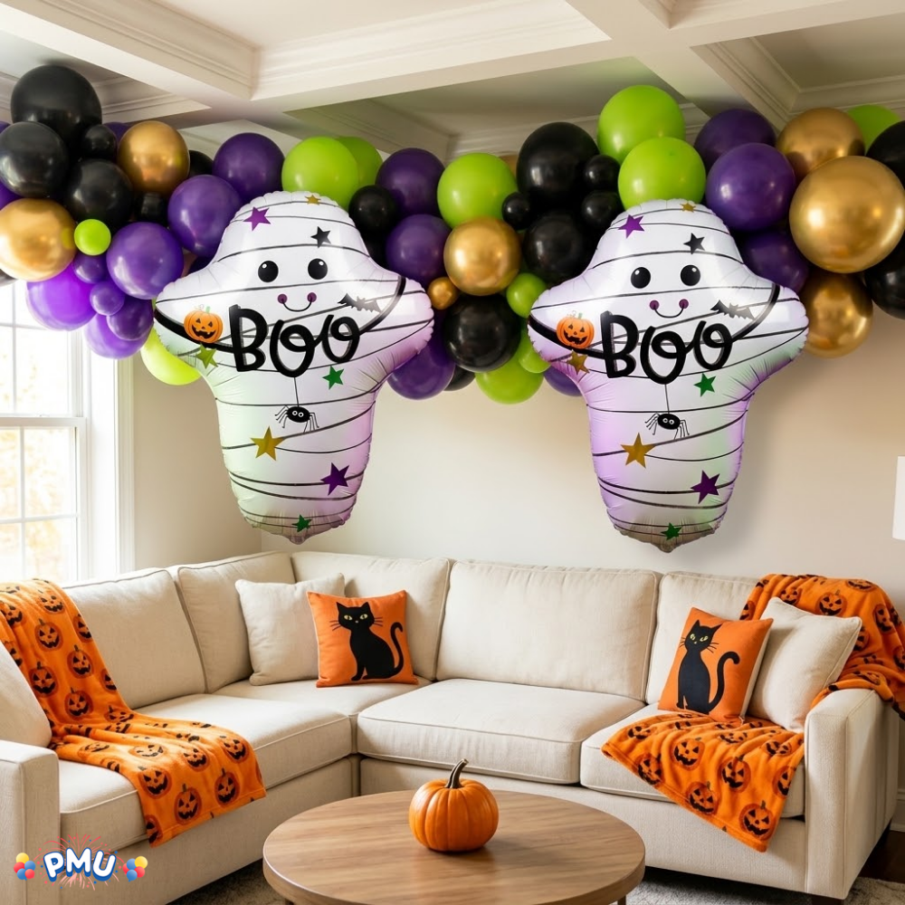 PMU Halloween Balloons Mylar-Foil