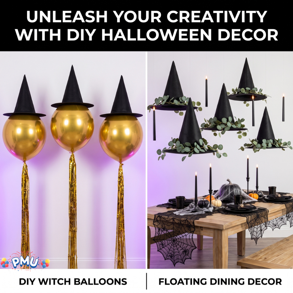 PMU Halloween Party Accessories Decoration Costume Witch Hats