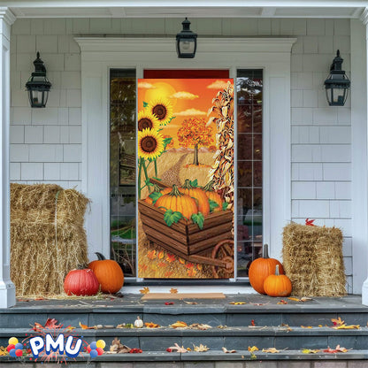 PMU Door Covers - Thanksgiving Door Covers - Thanksgiving Banner - Front Door Cover for Thanksgiving