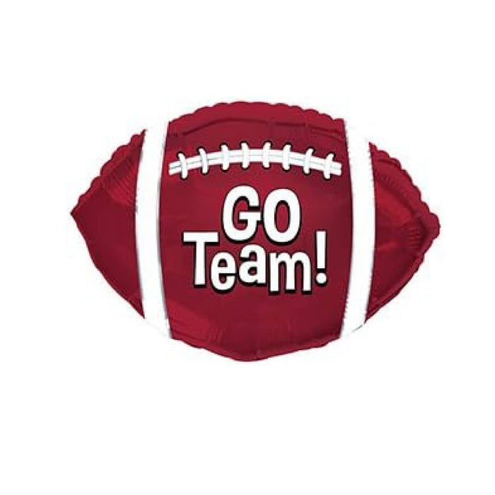 PMU Football Balloons 10 Inches Pre-Inflated Stick Mylar