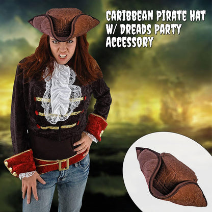 PMU Halloween Party Hats & Headbands, Caribbean Pirate, Witch & Pumpkin Accessories