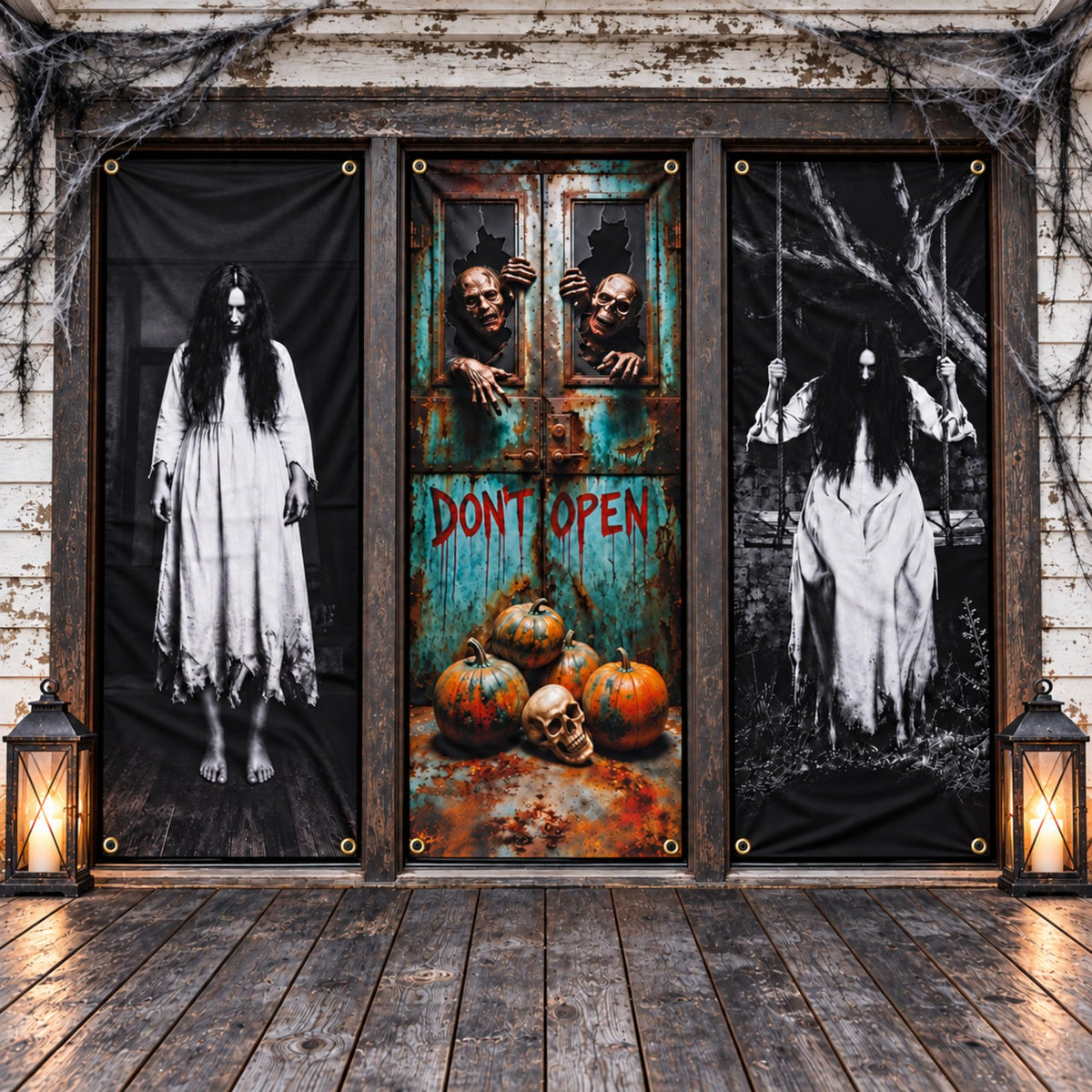 PMU Halloween Door Covers, Witch Door Cover Halloween Decor