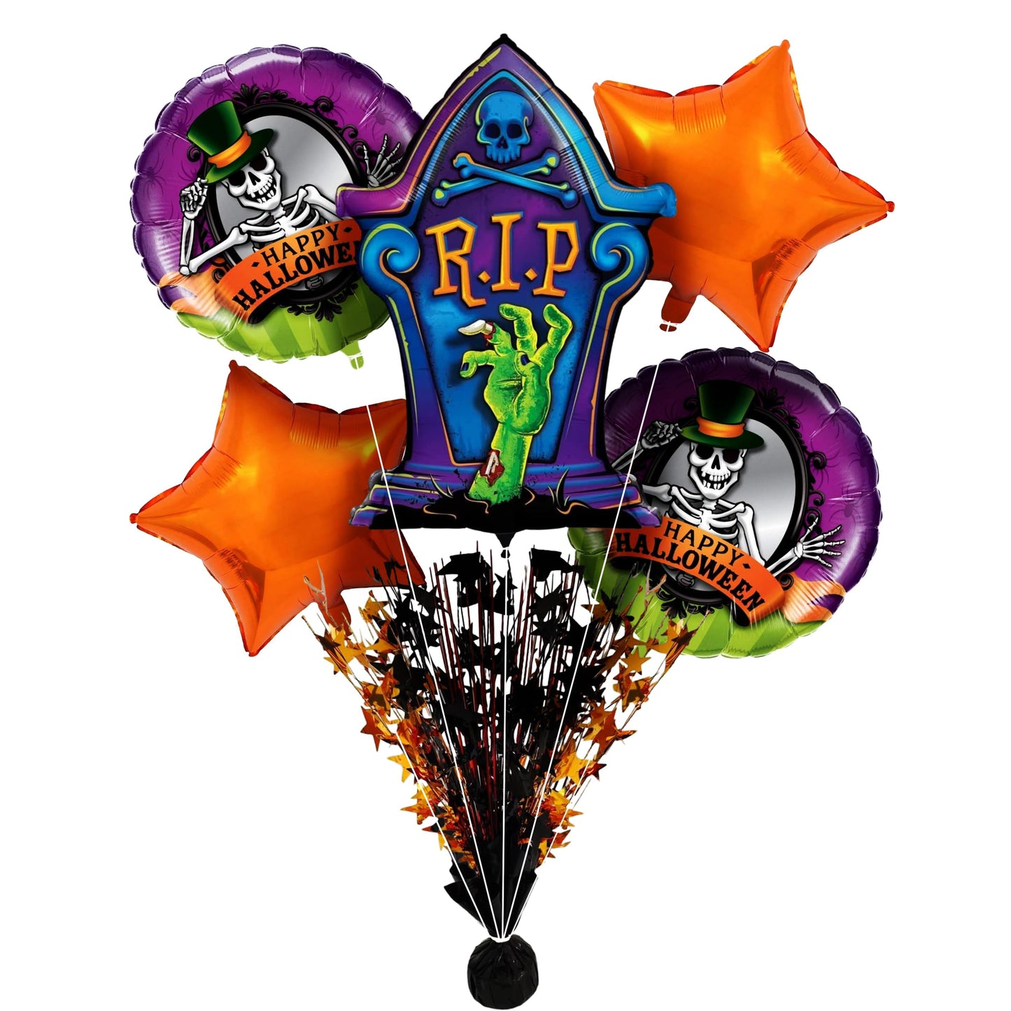 PMU Halloween Mylar Foil Balloons for Halloween Party Decorations, Haunted House, Photo Booth & Spooky Celebrations