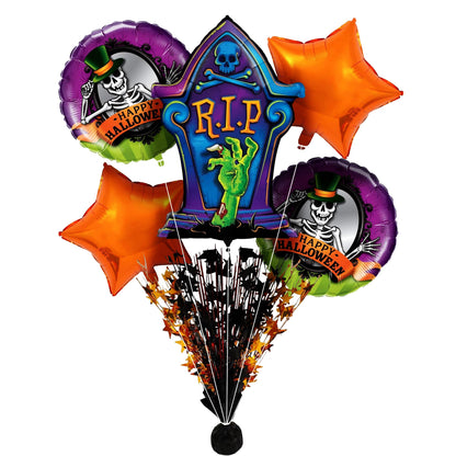 PMU Halloween Mylar Foil Balloons for Halloween Party Decorations, Haunted House, Photo Booth & Spooky Celebrations