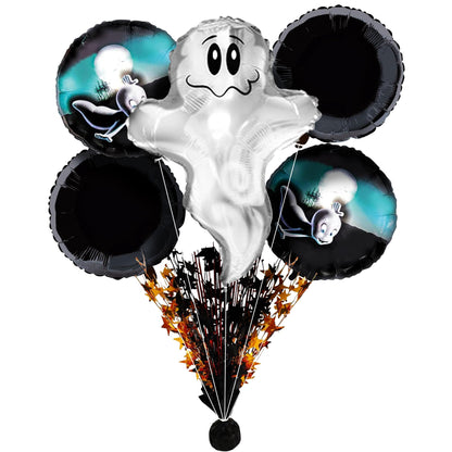 PMU Halloween Mylar Foil Balloons for Halloween Party Decorations, Haunted House, Photo Booth & Spooky Celebrations
