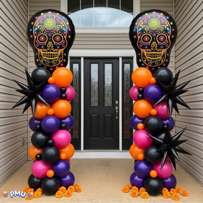 PMU Halloween Mylar Foil Balloons for Halloween Party Decorations, Haunted House, Photo Booth & Spooky Celebrations