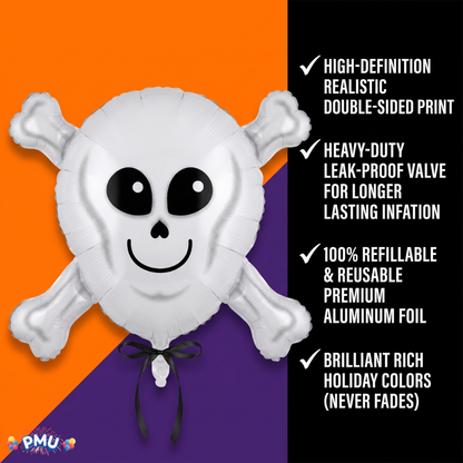 PMU Halloween Mylar Foil Balloons for Halloween Party Decorations, Haunted House, Photo Booth & Spooky Celebrations
