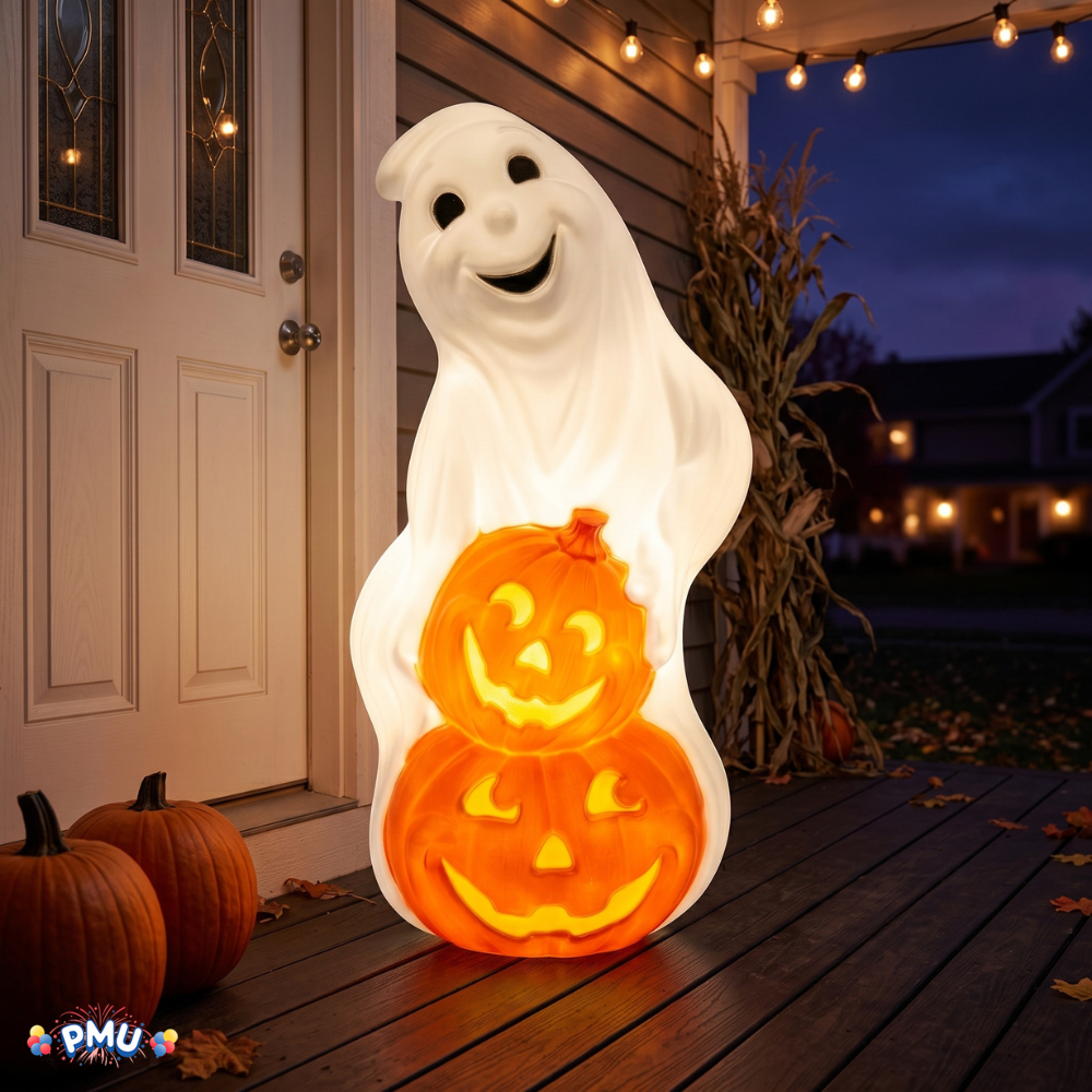 PMU Halloween Mold Plastic Statue -  Perfect Decor for Halloween, Lawn, Yard, Patio, Hunted House Party, Home, Indoor & Outdoor