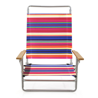 PMU Beach Chair 3 Position Lay-Flat Pkg/1