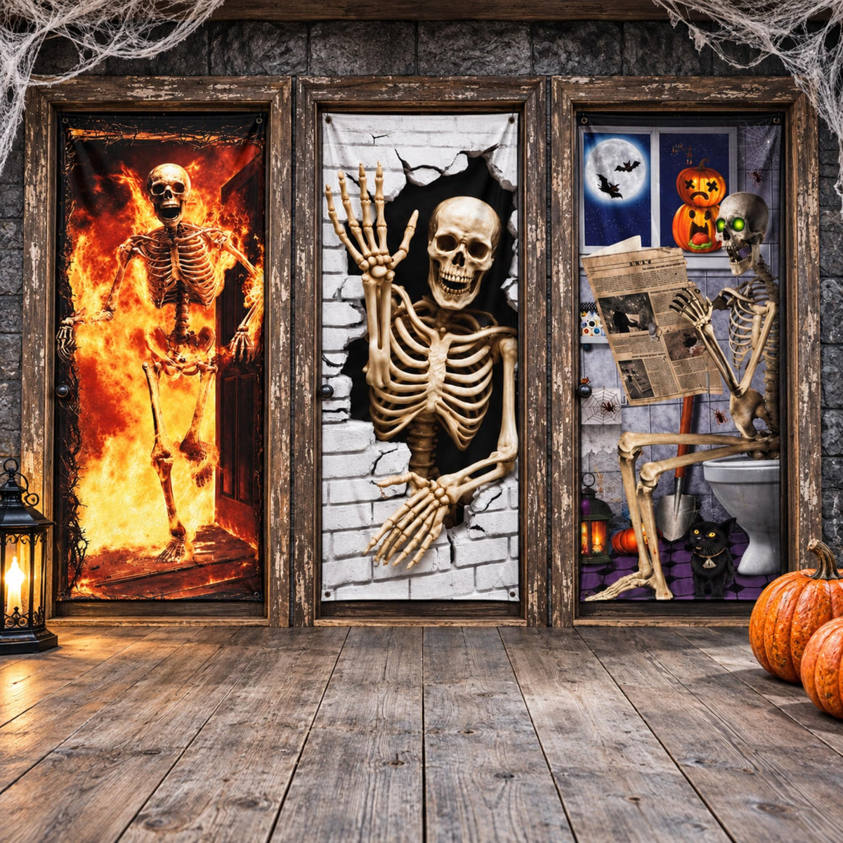 PMU Halloween Door Covers, Witch Door Cover Halloween Decor