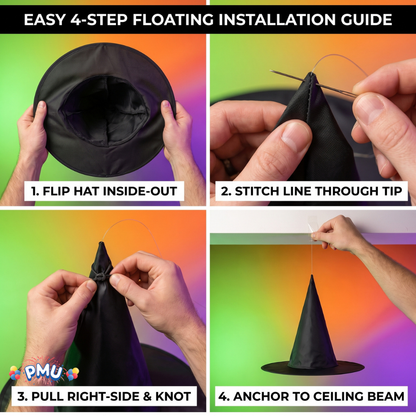 PMU Halloween Party Accessories Decoration Costume Witch Hats