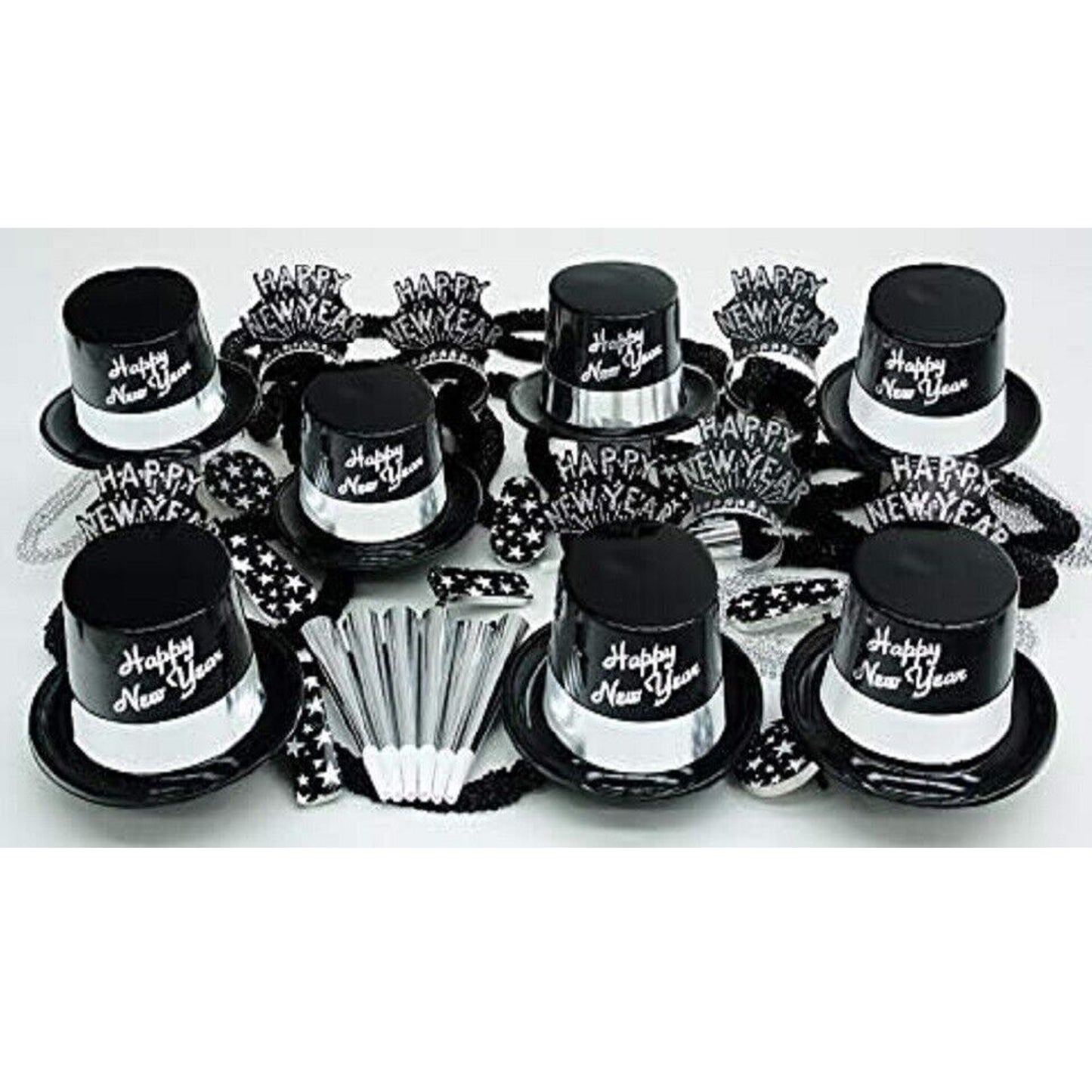 PMU New Year's Eve Party Supplies 2024 Party Kit for New Year's Eve Decorations Supplies, Outfits for Adults, Men and Women