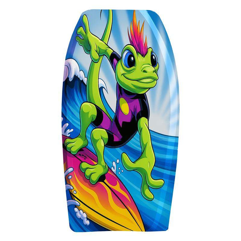 PMU 33-Inch Mermaid Graphics Printed Bodyboard - Lightweight Wrist Leash Slick Bottom Boogie Board for Beach, Sea & Pool - Surfing Board for Kids, Teens & Adults Pkg/1