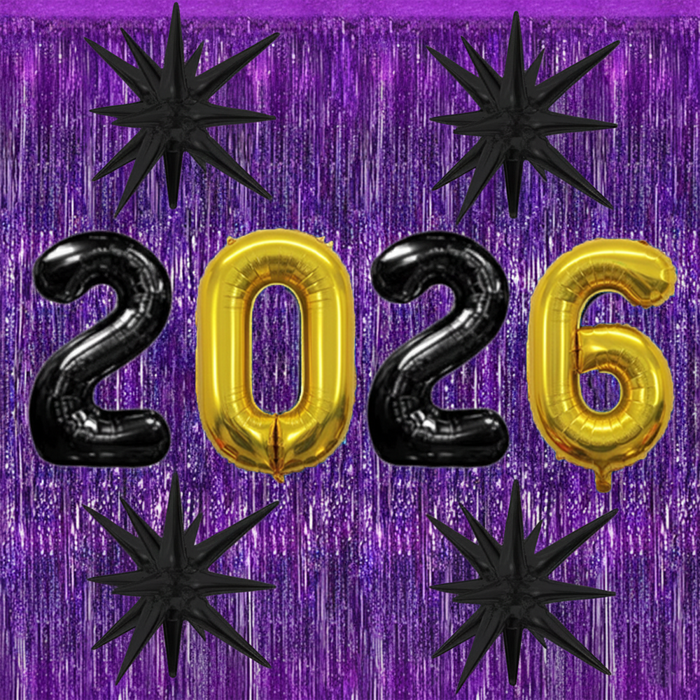 PMU 2026 Graduation - New Years Balloons Curtain Backdrop Party Kit Decorations