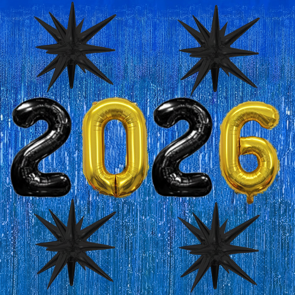 PMU 2026 Graduation - New Years Balloons Curtain Backdrop Party Kit Decorations