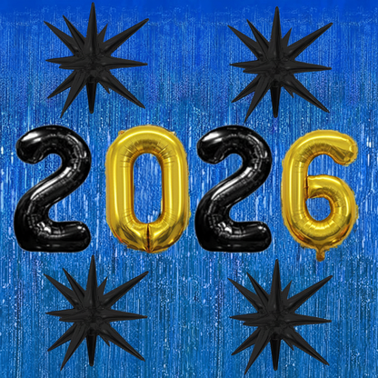 PMU 2026 Graduation - New Years Balloons Curtain Backdrop Party Kit Decorations