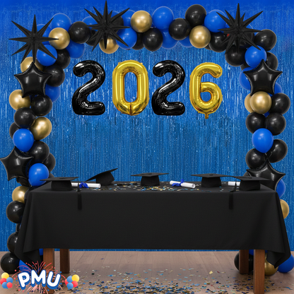 PMU 2026 Graduation - New Years Balloons Curtain Backdrop Party Kit Decorations
