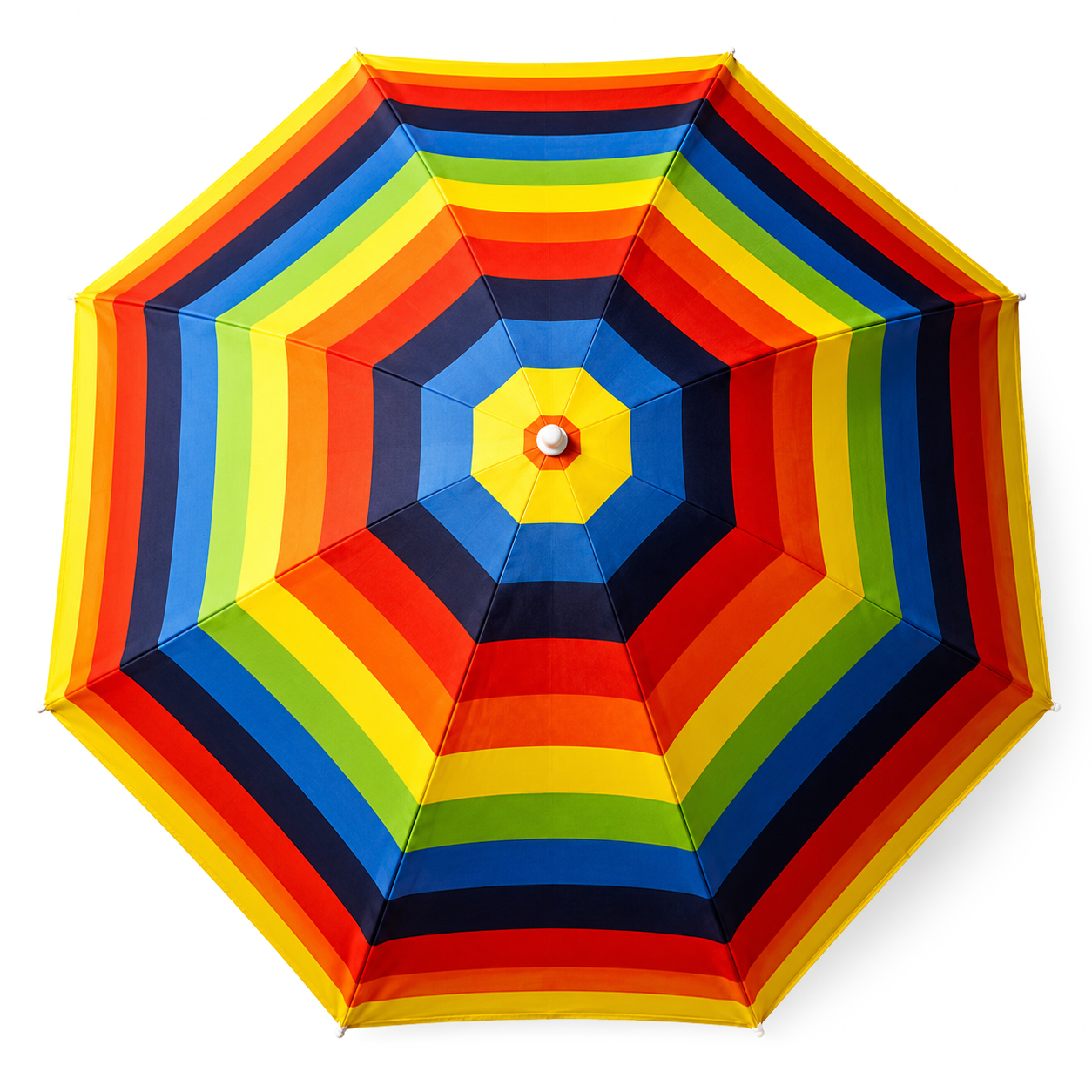 Beach Umbrella 6ft Opens to 72in Multicolor Beach Parasol with Carrying Sleeve