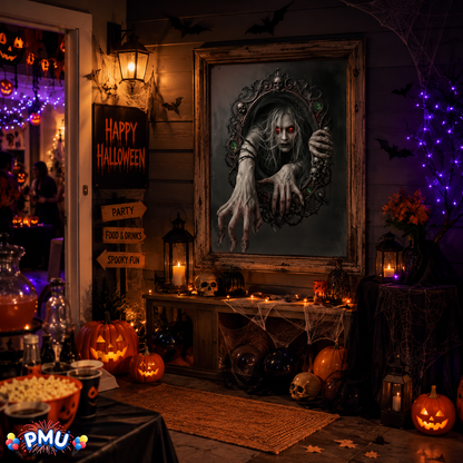 PMU PMU 13 Set Halloween Window Clings, Window Decals, Scary Halloween Decor