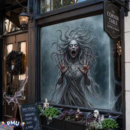 PMU PMU 13 Set Halloween Window Clings, Window Decals, Scary Halloween Decor