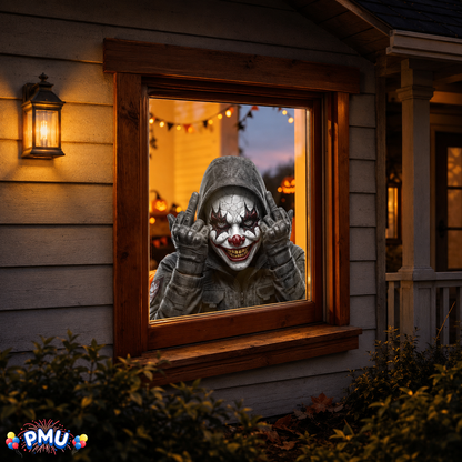 PMU PMU 13 Set Halloween Window Clings, Window Decals, Scary Halloween Decor