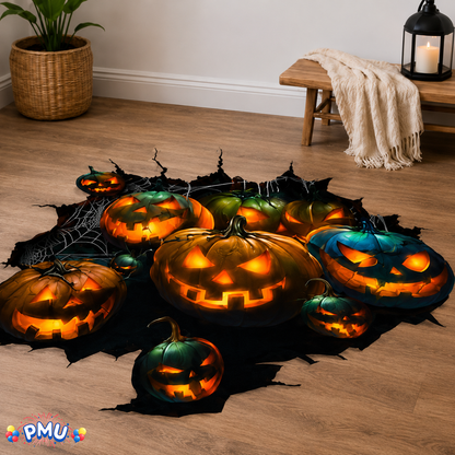 PMU 7 Sheet Halloween Wall Stickers, High-Definition Wall Decal Halloween Decor