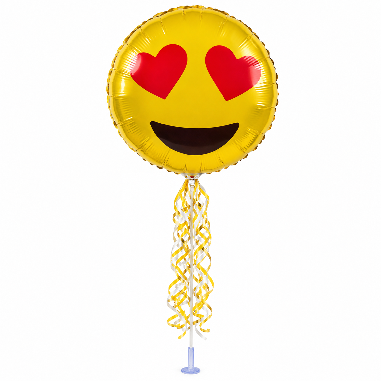 PMU 9 inch Pre-Inflated Emoji and Patriotic Balloons with Stick