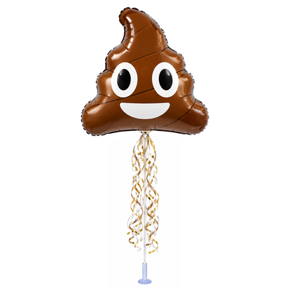 PMU 9 inch Pre-Inflated Emoji and Patriotic Balloons with Stick