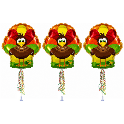 PMU 9 inch Pre-Inflated Emoji and Patriotic Balloons with Stick