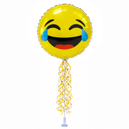 PMU 9 inch Pre-Inflated Emoji and Patriotic Balloons with Stick