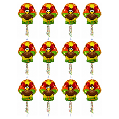 PMU 9 inch Pre-Inflated Emoji and Patriotic Balloons with Stick