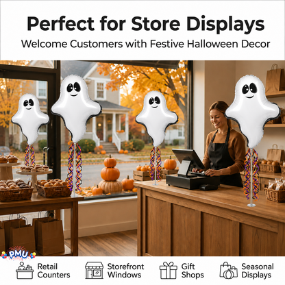 PMU Halloween Balloons 11 Inch Pre-Inflated with Stick