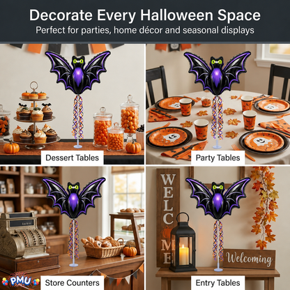 PMU Halloween Balloons 11 Inch Pre-Inflated with Stick