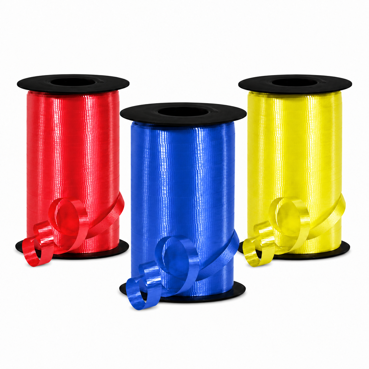 PMU Curling Ribbon Set – Crimped Ribbon for Gift Wrapping, Decorative Bows, Balloons & Craft Projects