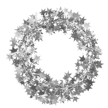 PMU Star Wire Shiny - Garland Halloween, Christmas Party, Wedding, Birthday, Festive Home Decoration Ornament 25ft Tinsel
