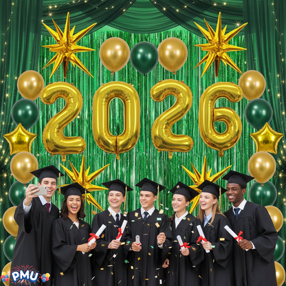 PMU 2026 Graduation - New Years Balloons Curtain Backdrop Party Kit Decorations