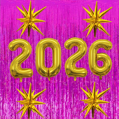 PMU 2026 Graduation - New Years Balloons Curtain Backdrop Party Kit Decorations