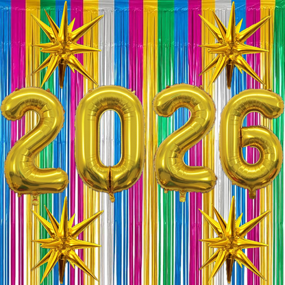 PMU 2026 Graduation - New Years Balloons Curtain Backdrop Party Kit Decorations