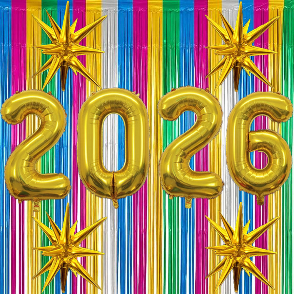 PMU 2026 Graduation - New Years Balloons Curtain Backdrop Party Kit Decorations