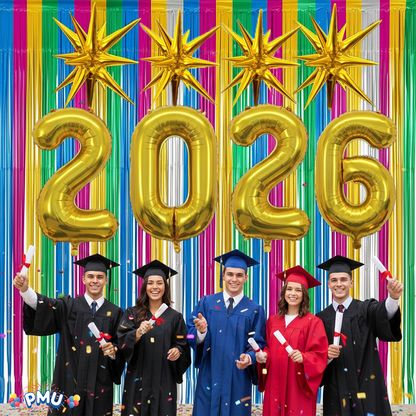 PMU 2026 Graduation - New Years Balloons Curtain Backdrop Party Kit Decorations