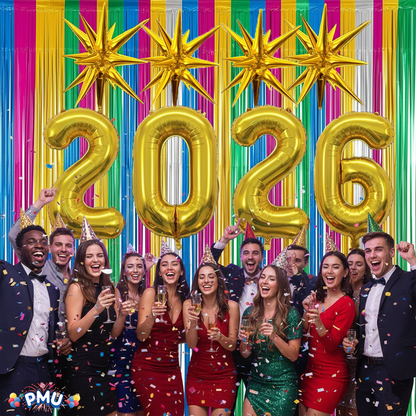 PMU 2026 Graduation - New Years Balloons Curtain Backdrop Party Kit Decorations