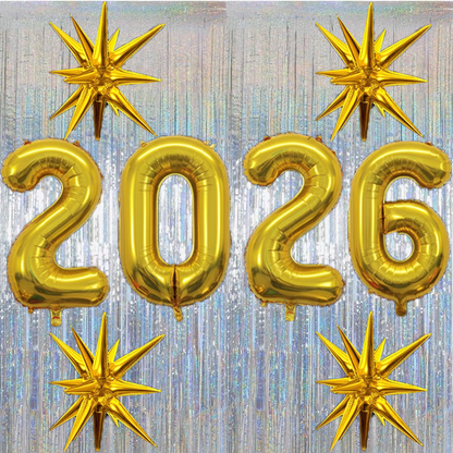 PMU 2026 Graduation - New Years Balloons Curtain Backdrop Party Kit Decorations