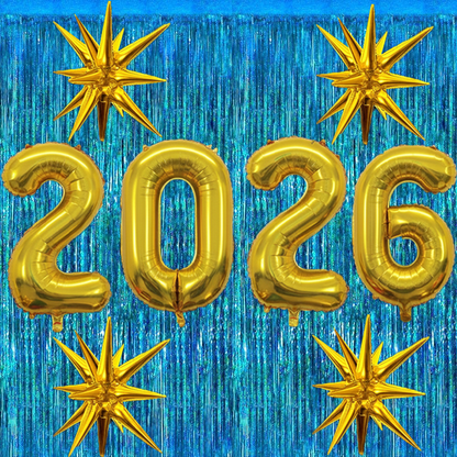 PMU 2026 Graduation - New Years Balloons Curtain Backdrop Party Kit Decorations