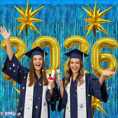 PMU 2026 Graduation - New Years Balloons Curtain Backdrop Party Kit Decorations