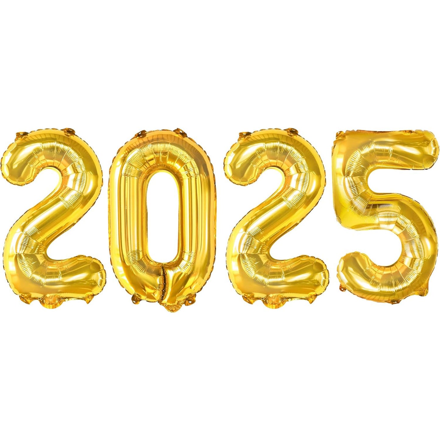 PMU New Year's Eve Party "2025" 16inch, 30inch, & 40inch in Number Mylar Balloons 2025 New Year, Graduation, Birthday, Special Events Accessories Party Celebration (4/pkg) Pkg/1